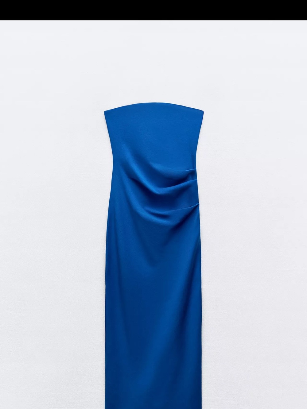Zara Strapless Royal Blue Column Dress